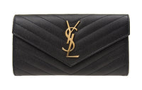 SAINT LAURENT Wallet Monogram Black