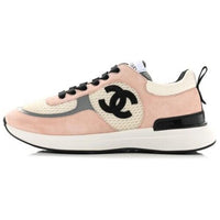 CHANEL 22P Collection Low Top Sports Casual Shoes Women's Pink Black White