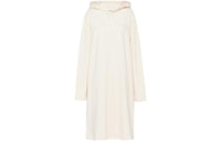 PRADA Triangle-Logo Drawstring Hooded Dress