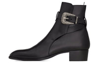 SAINT LAURENT Ankle Boots 4cm Men's Black
