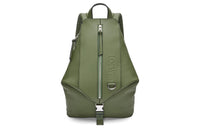 LOEWE Cow Leather With Fabric Backpack Trumpets Men's Forest Green