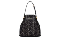 DIOR C'est Dior Tweed Handbag, Shoulder Bag Women's Black