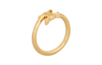 CELINE Triomphe Asymmetric Ring In Brass With Gold Finish
