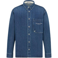 DIOR Christian Dior Couture Jacket Shirt Shirt Men's Blue