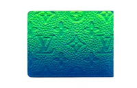 LOUIS VUITTON Pf Slender Taurillon Illusion Blue/Green