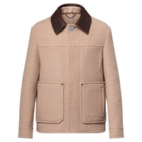 LOUIS VUITTON Double Face Silk And Wool-Blend Chic Workwear Blouson