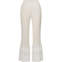 LOUIS VUITTON Scallop Knit Flared Pants