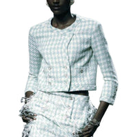 CHANEL Jackets Coats Women's Light Blue