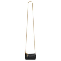 SAINT LAURENT Sade Series Sheepskin Cylinder Bag Crossbody Bag Shoulder Bag Women's Black