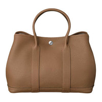 HERMES Garden Party Negonda Calfskin Handbag Women's 3G Alezan Chestnut