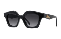 LOEWE Acetate Irregular Shape Sunglasses Women's Black