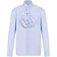 DIOR Shirts Men Blue