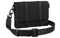 LOUIS VUITTON Trunk Cow Leather Soft Box Small Square Bag, Messenger Bag, Shoulder Bag, Crossbody Bag Men's Black