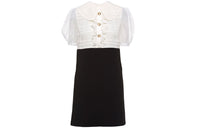 MIU MIU FW21 Short Sleeved Dress Women's Black White