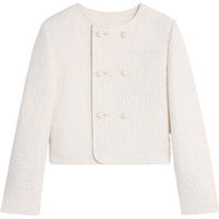 CELINE Verneuil Boutis Jacket In Wool And Silk