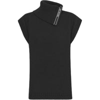DIOR Stand Collar Sleeveless Sweater Sweater Women's Black