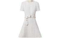 LOUIS VUITTON FW22 Short-Sleeved Dresses Women's White