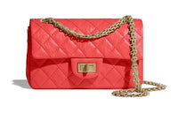 CHANEL 2.55 Calfskin Flap Bag, Shoulder Bag, Crossbody Bag Mini Women's Red