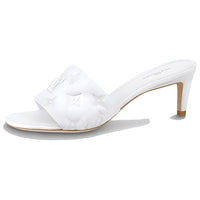 LOUIS VUITTON Revival Slip Resistant Slide Slippers Women's White
