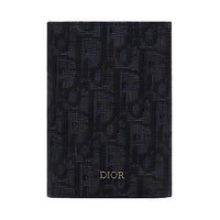 DIOR Cow Leather Card Holder Card Holder Men's Black