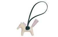 HERMES Sheepskin Pendants Unisex Chalk White