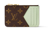 LOUIS VUITTON Monogram Canvas Card Holder Women's Matcha