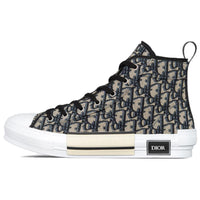 DIOR B23 High-Top Skateboard Shoes Men's Beige Black