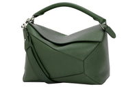 LOEWE Puzzle Grained Calfskin Handbag, Shoulder Bag, Crossbody Bag Men's Aquarium Green