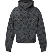 LOUIS VUITTON Monogram Denim Hooded Blouson