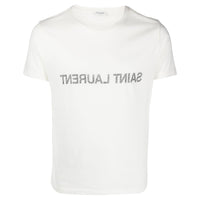 SAINT LAURENT Logo Printed Crewneck T Shirt