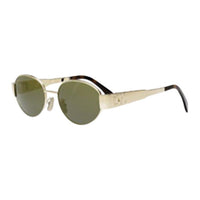 CELINE Oval Sunglasses Women's Gold