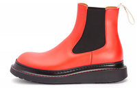 LOEWE Short Chelsea Boots Women's Red
