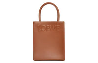 LOEWE Smooth Calf Leather Tote Bag, Shopping Bag, Handbag Regular Women's Brown