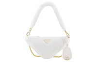 PRADA Plush Shoulder Bag Handbag Shoulder Bag Women's White