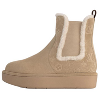 LOUIS VUITTON Aspen Line Chelsea Boots Women's Light Brown
