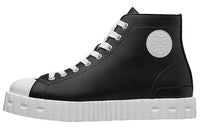 HERMES Climb High-Top Stylish Skateboarding Shoes Women's Black