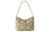 LOUIS VUITTON Carryall Grained Calfskin Shopping Bag, Combo Bag, Handbag, Shoulder Bag Women's Khaki Green