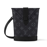 LOUIS VUITTON Coated Canvas Canvas Bag Crossbody Bag Shoulder Bag Men's Black