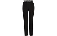 LOUIS VUITTON Straight Cut Pants With Monogram Elastic Belt