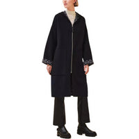 HERMES Coats Women's Marine Blue