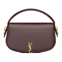 SAINT LAURENT Cow Leather Shoulder Bag, Crossbody Bag, Handbag Women's Grape