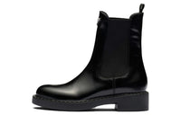 PRADA Brushed Leather Ankle Boots
