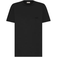 DIOR Logo Embroidered Crewneck T Shirt