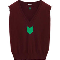 LOEWE FW24 Vest Men's Burgundy Red