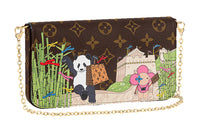 LOUIS VUITTON Felicie Pochette Monogram Vivienne Myosotis Blue