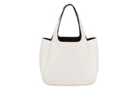 PRADA Leather Basket Bag Handbag Women's White