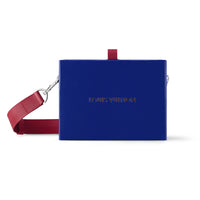 LOUIS VUITTON SHOPPER Cow Leather Shoulder Bag Unisex Blue