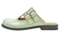 LOEWE Campo Rubber Sole Closed Toe Slippers Women's Green