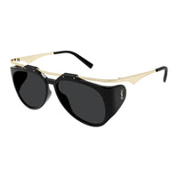 SAINT LAURENT Aviator Sunglasses Men's Black
