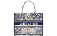 DIOR BookTote Canvas Bag, Tote Bag, Shopping Bag, Handbag Small Size Women's Blue
